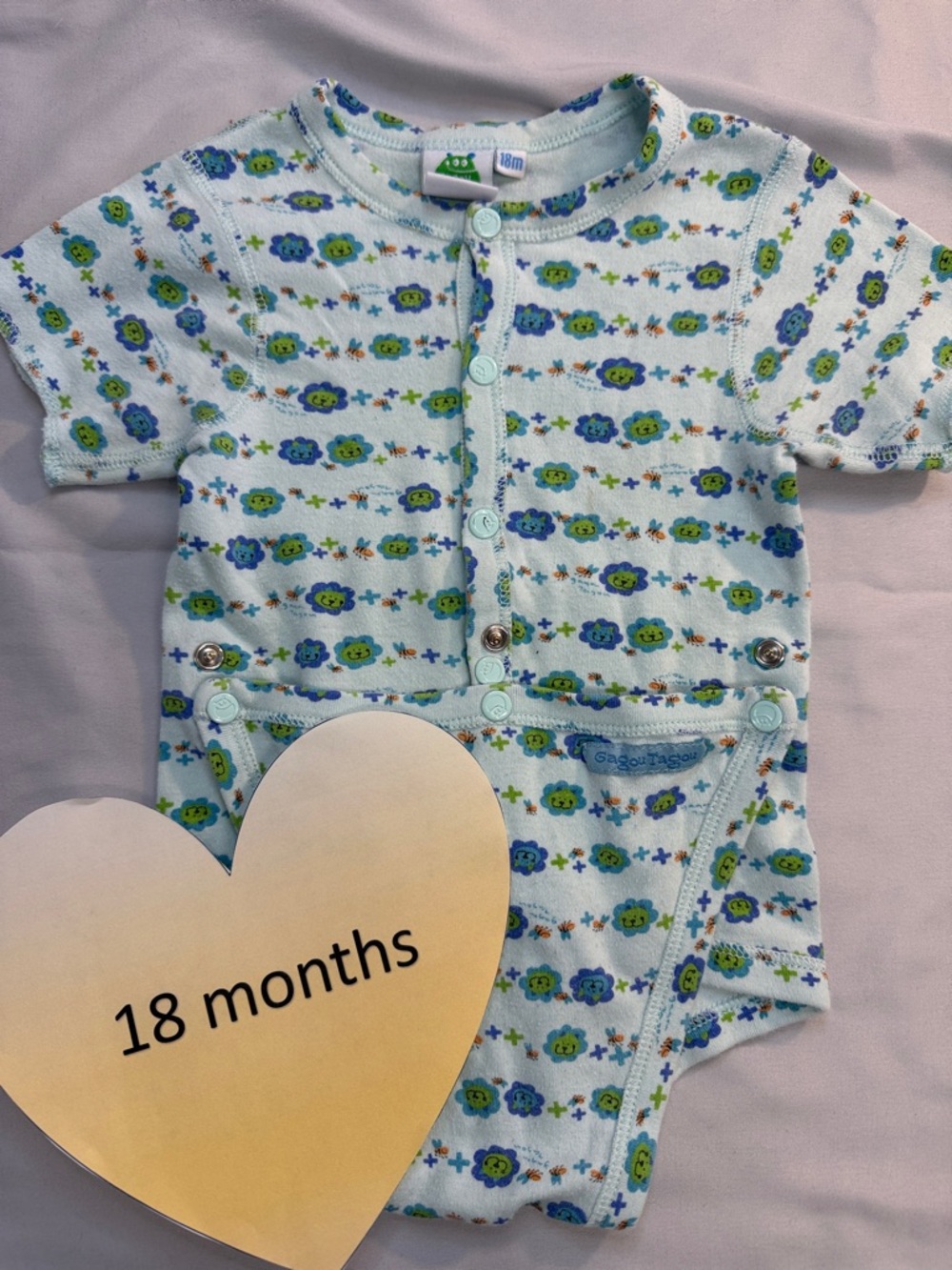 Gagou Tagou - Patterned Kids Bodysuit/Onesie shirt